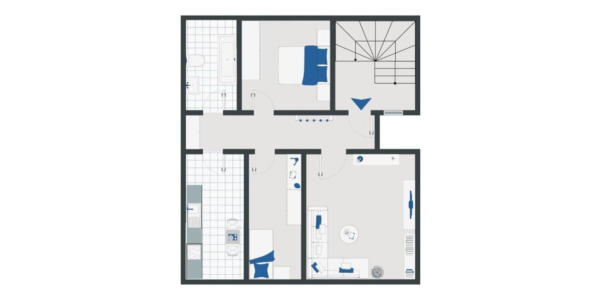 Dachgeschoßwohnung Zwickau - 3 Zimmer, 59 m&sup2;, 324&euro; | Angebot:18080247