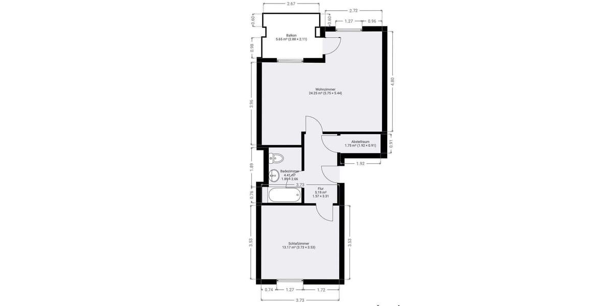 Etagenwohnung Crimmitschau - 2 Zimmer, 51 m&sup2;, 320&euro; | Angebot:25680254