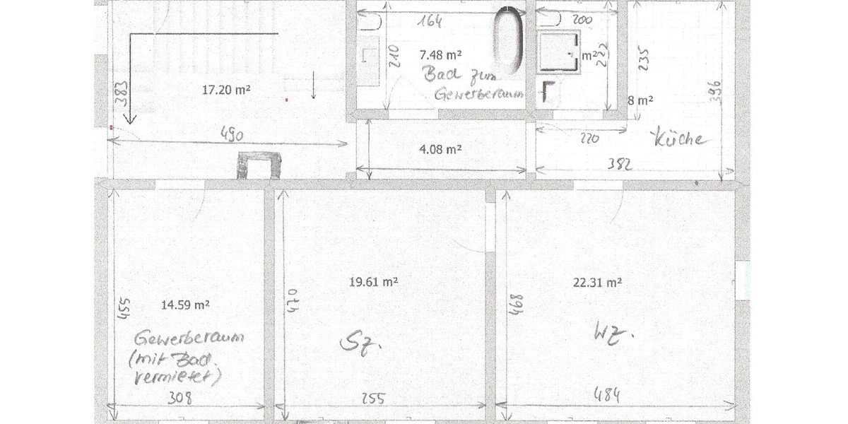 Zwei-Zimmer-Wohnung in ruhiger Lage mit Gartennutzung - Erdgeschoßwohnung Lauter-Bernsbach Bernsbach | Angebot:14517893