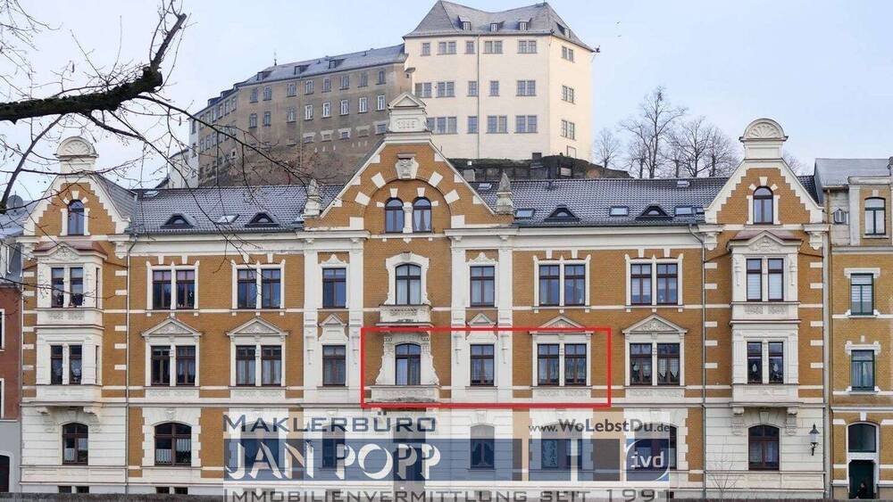 Etagenwohnung Greiz Irchwitz - 2 Zimmer, 43 m&sup2;, 310&euro; | Angebot:26815894