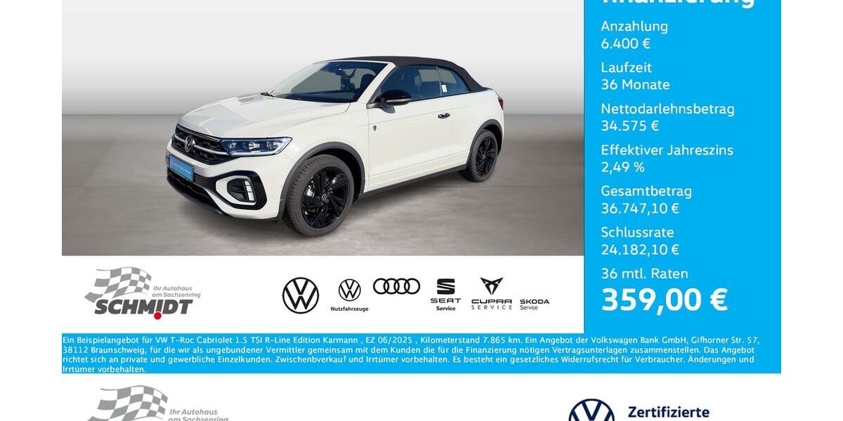 VW T-Roc 7.865 km 40.975 &euro; Bernsdorf 09337