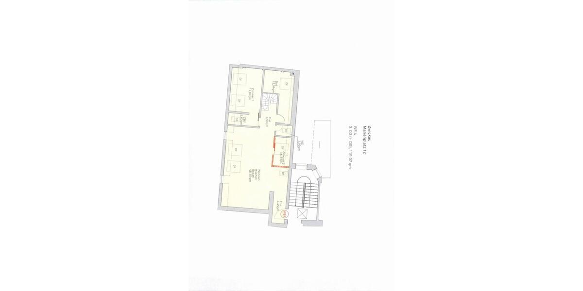 Maisonettenwohnung Crimmitschau - 3 Zimmer, 119 m&sup2;, 999&euro; | Angebot:23554803