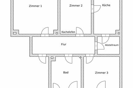 Wohnung Falkenstein/Vogtland Vogtland - 3.5 Zimmer, 87 m&sup2;, 560&euro; | Angebot:25146871