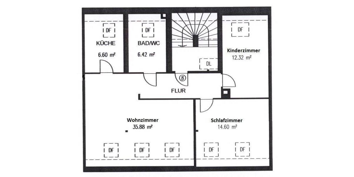 Etagenwohnung Zwickau Innenstadt - 3 Zimmer, 75 m&sup2;, 455&euro; | Angebot:25734789