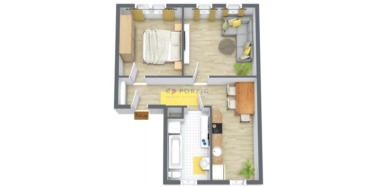 Etagenwohnung Limbach-Oberfrohna Oberfrohna - 2 Zimmer, 66 m&sup2;, 340&euro; | Angebot:22240247