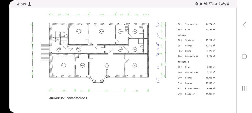 Etagenwohnung Falkenstein/Vogtland Vogtland - 6 Zimmer, 82 m&sup2;, 369&euro; | Angebot:24997077