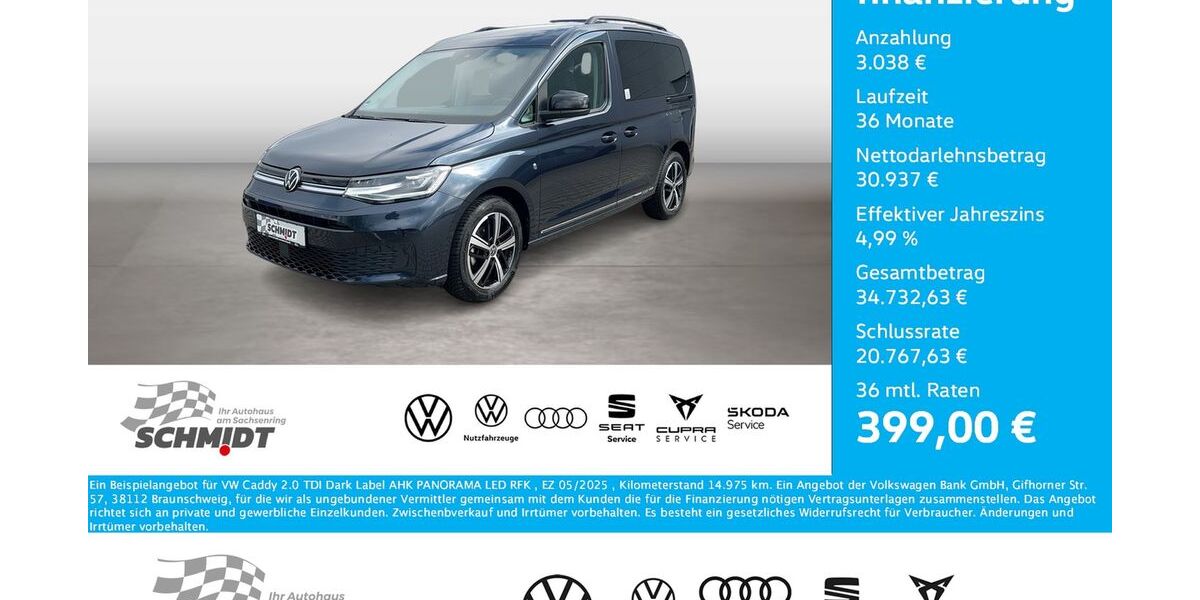VW Caddy 14.975 km 33.975 &euro; Bernsdorf 09337