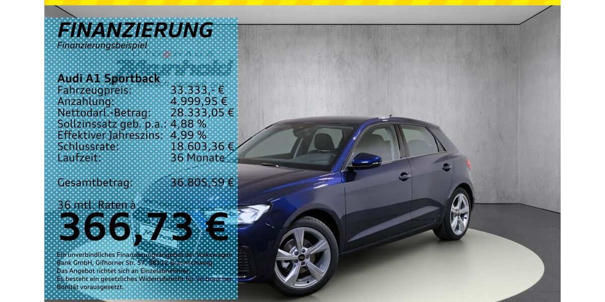 Audi A1 7.500 km 32.444 &euro; Auerbach/Rebesgrün 08209