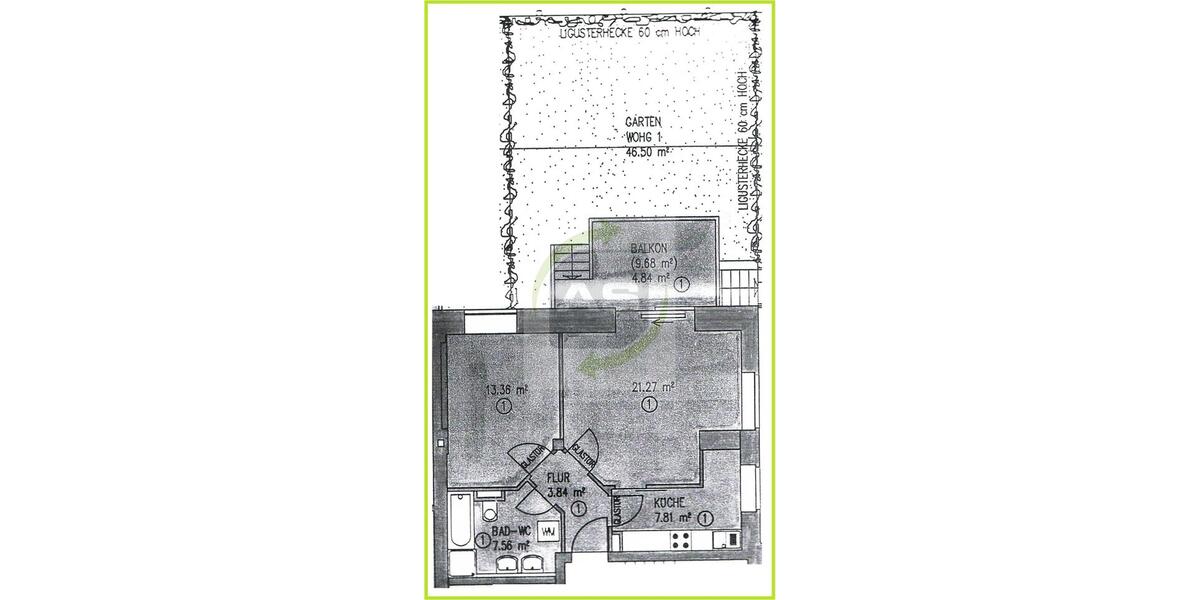 Erdgeschoßwohnung Zwickau Zwickau-Nord - 2 Zimmer, 59 m&sup2;, 410&euro; | Angebot:26545948