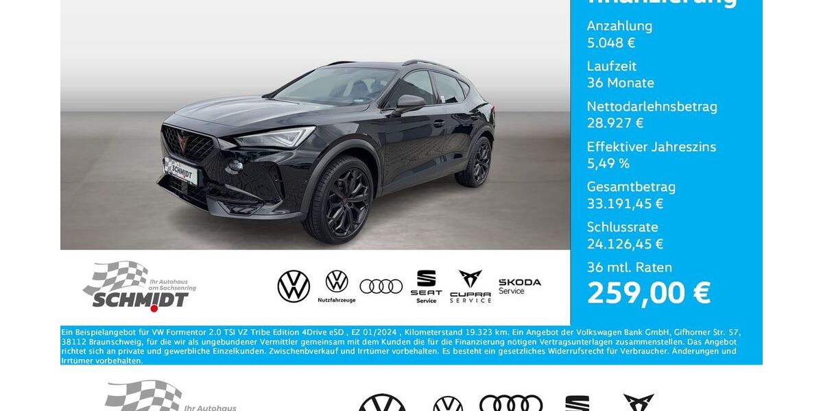 Cupra Formentor 19.323 km 32.975 &euro; Bernsdorf 09337