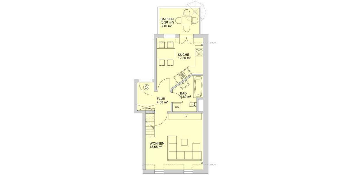Maisonettenwohnung Zwickau Zwickau-Nord - 2 Zimmer, 65 m&sup2;, 470&euro; | Angebot:24752105