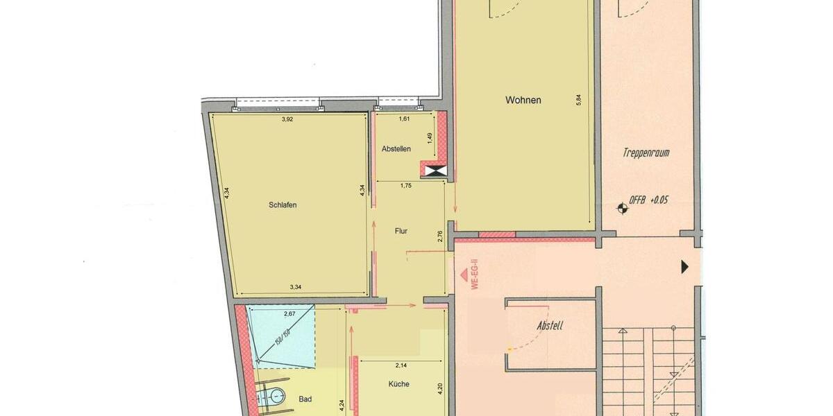 Erdgeschoßwohnung Crimmitschau - 2 Zimmer, 64 m&sup2;, 498&euro; | Angebot:21874254