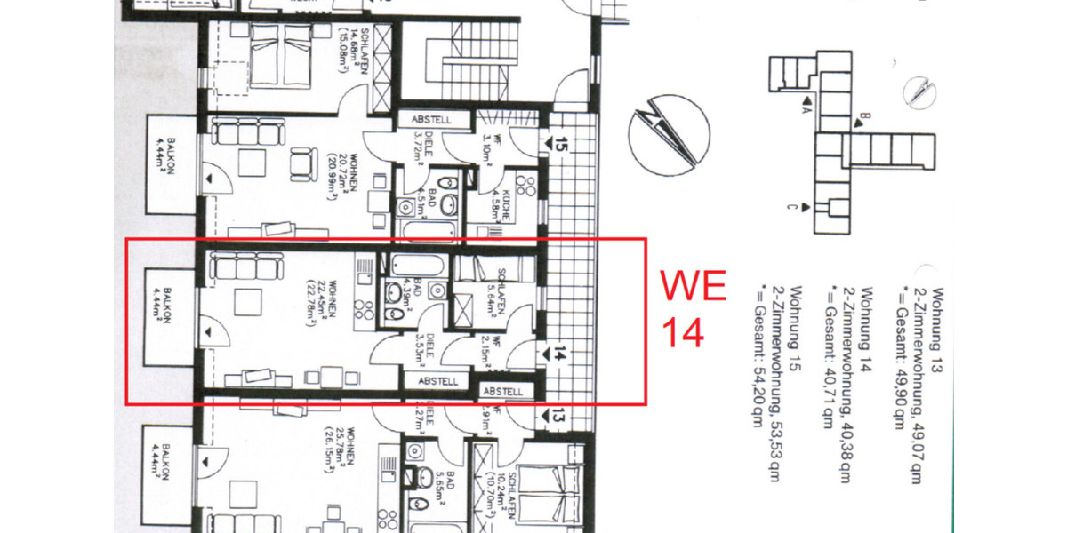 Dachgeschoßwohnung Limbach-Oberfrohna Oberfrohna - 1 Zimmer, 40 m&sup2;, 250&euro; | Angebot:24689805