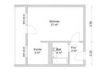 Etagenwohnung Zwickau Auerbach - 1 Zimmer, 37 m&sup2;, 215&euro; | Angebot:25942268