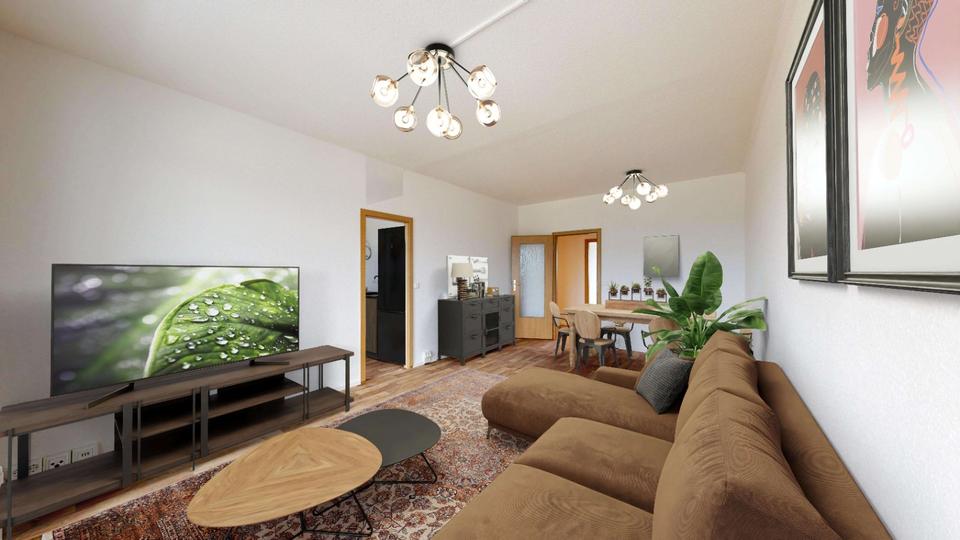 Etagenwohnung Reichenbach im Vogtland - 3 Zimmer, 71 m&sup2;, 380&euro; | Angebot:22696725