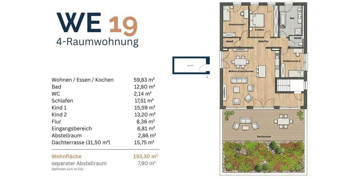 Einfamilienhaus Kirchberg - 4 Zimmer, 147 m&sup2;, 1.539&euro; | Angebot:21567004