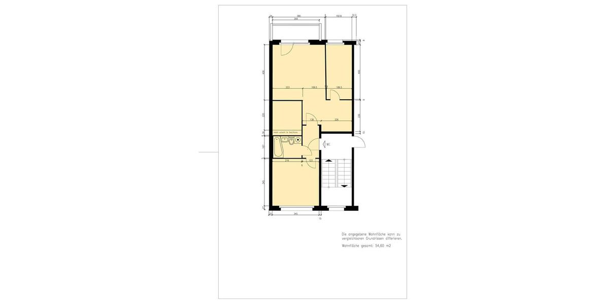 Etagenwohnung Glauchau - 3 Zimmer, 55 m&sup2;, 365&euro; | Angebot:26253909