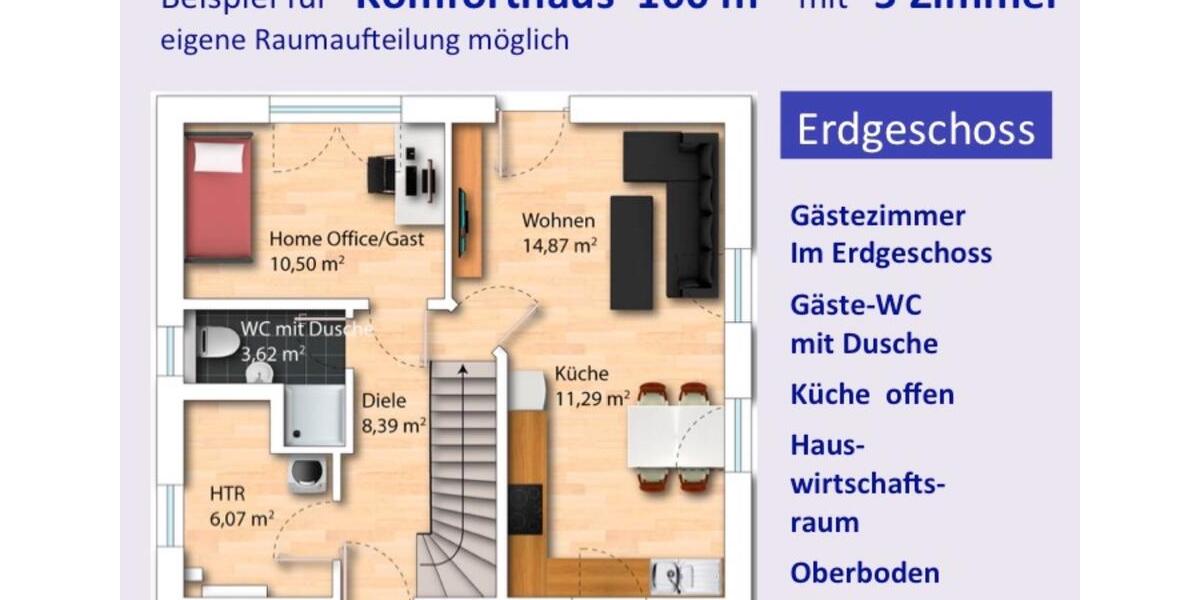 Einfamilienhaus Zwickau Auerbach - 5 Zimmer, 100 m&sup2;, 1.230&euro; | Angebot:24596819