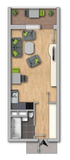Erdgeschoßwohnung Crimmitschau - 1 Zimmer, 30 m&sup2;, 178&euro; | Angebot:19607481