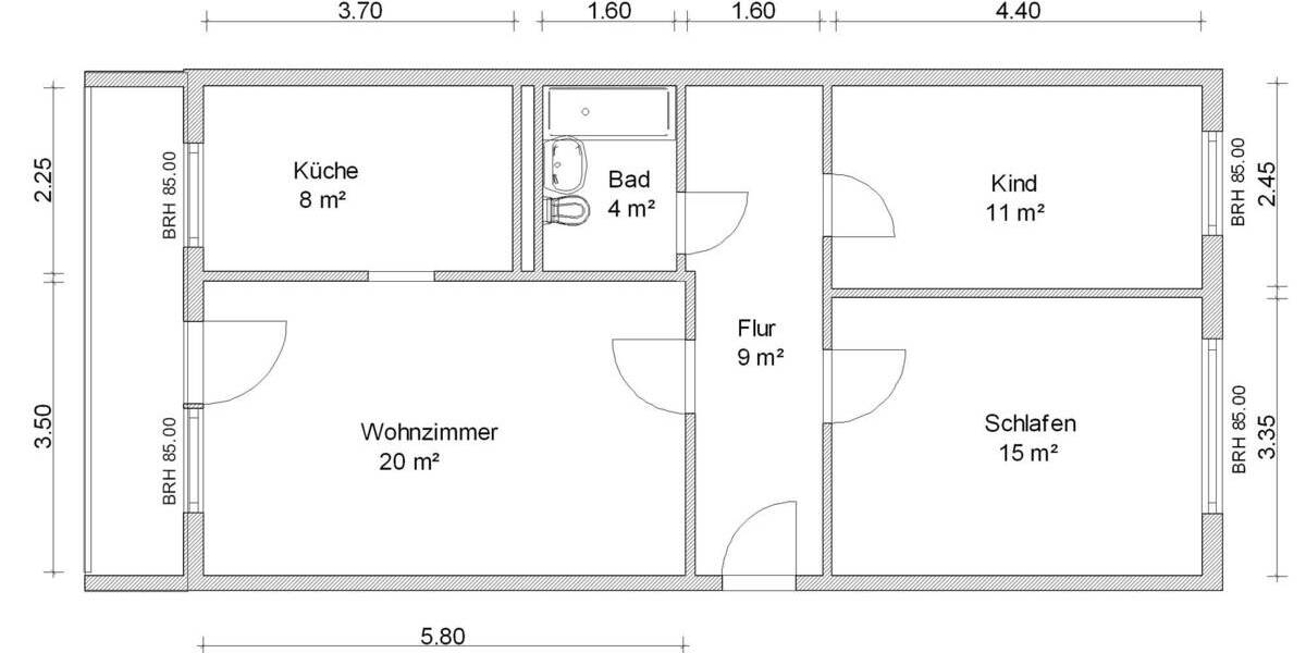 Etagenwohnung Zwickau Eckersbach - 3 Zimmer, 71 m&sup2;, 412&euro; | Angebot:25668561