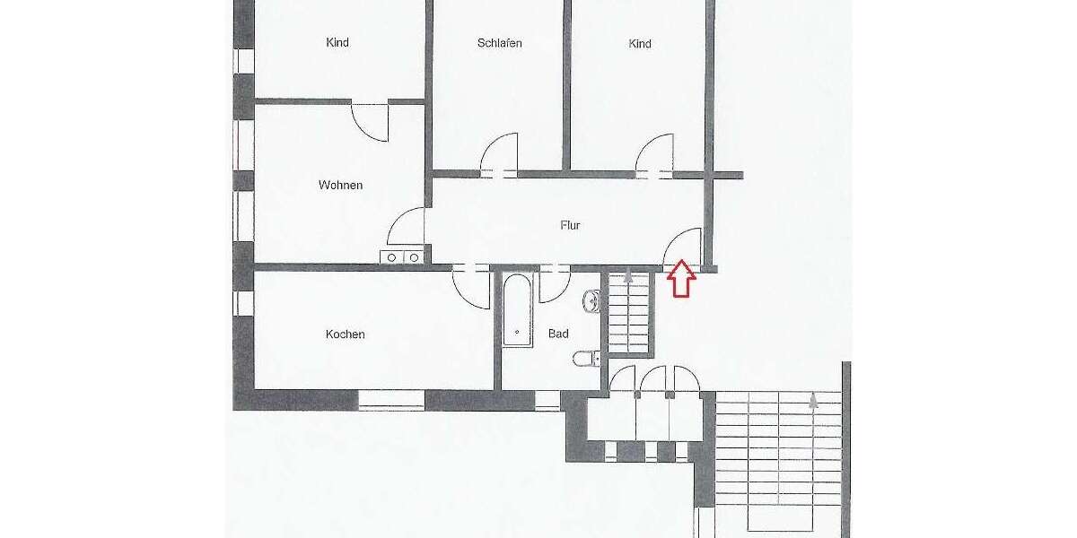 Etagenwohnung Werdau OT Langenhessen Langenhessen - 4 Zimmer, 83 m&sup2;, 456&euro; | Angebot:22630191