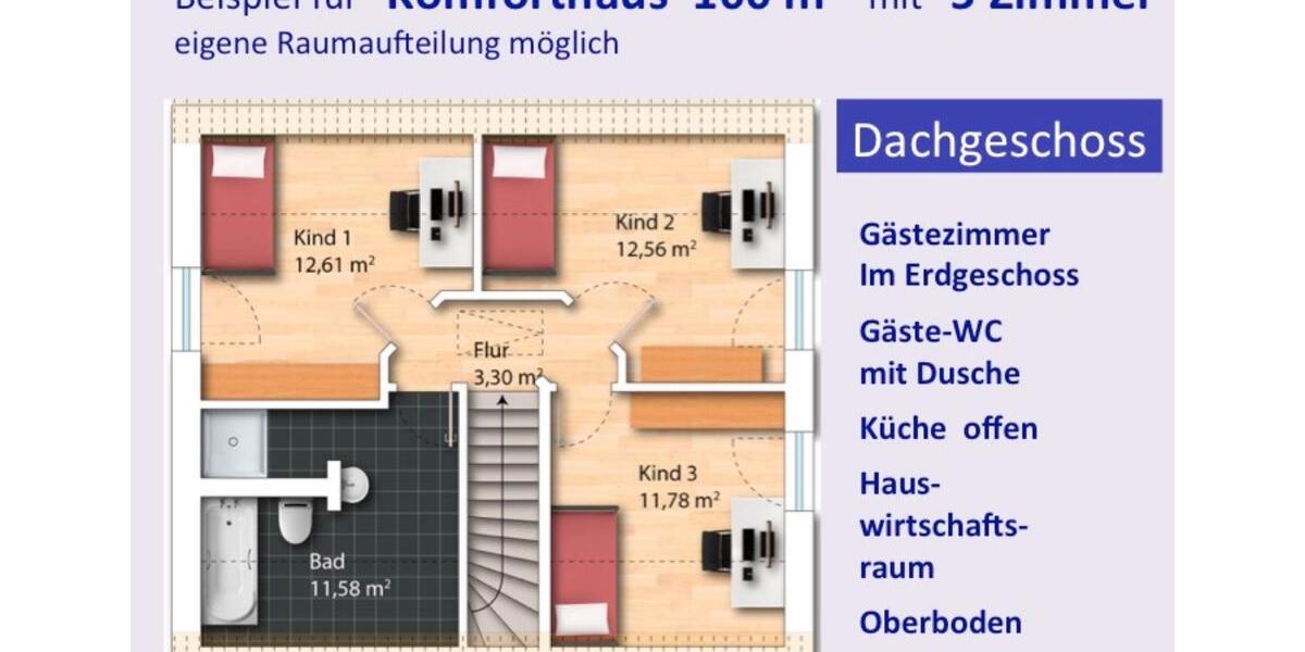 Einfamilienhaus Zwickau Auerbach - 5 Zimmer, 100 m&sup2;, 1.230&euro; | Angebot:24596819