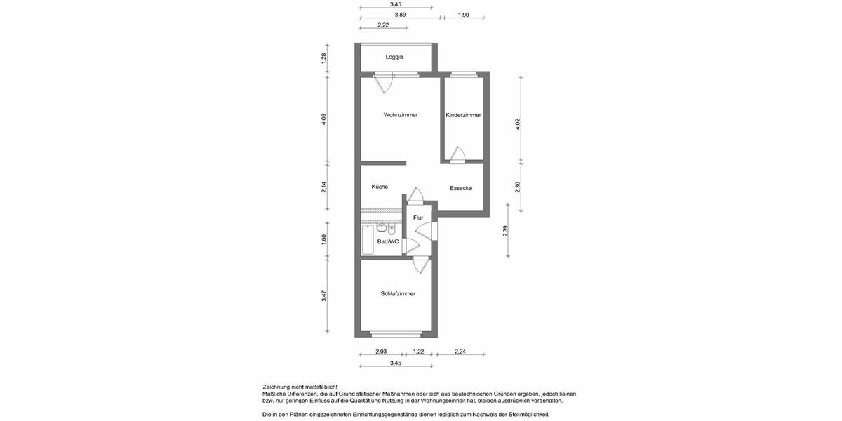 Etagenwohnung Zwickau Neuplanitz - 3 Zimmer, 57 m&sup2;, 371&euro; | Angebot:22928428