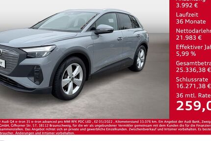 Audi Q4 e-tron 33.076 km 24.975 &euro; Bernsdorf 09337