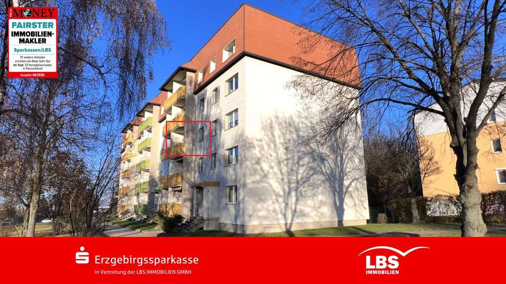 Etagenwohnung Stollberg - 4 Zimmer, 69 m&sup2;, 44.500&euro; | Angebot:25547602