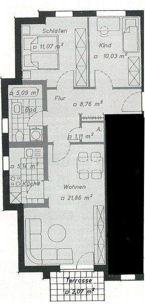 Etagenwohnung Zwickau Weißenborn - 3 Zimmer, 65 m&sup2;, 487&euro; | Angebot:25707533