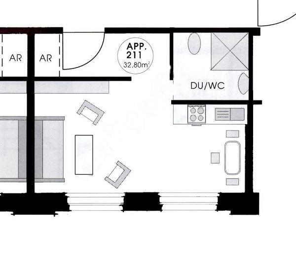 Etagenwohnung Neumark - 1 Zimmer, 33 m&sup2;, 220&euro; | Angebot:24625040