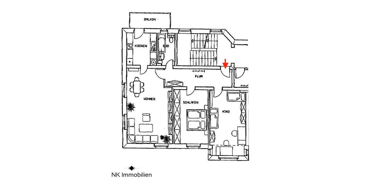 Etagenwohnung Zwickau Zwickau-Nord - 3 Zimmer, 94 m&sup2;, 560&euro; | Angebot:25945634