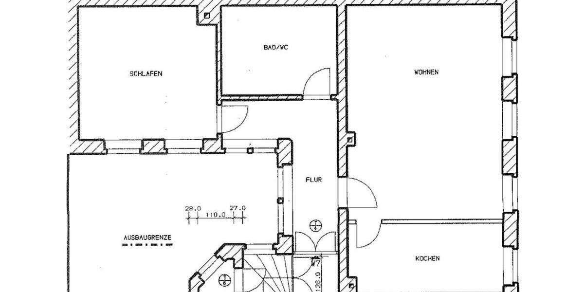 Etagenwohnung Waldenburg - 2 Zimmer, 69 m&sup2;, 310&euro; | Angebot:20298802