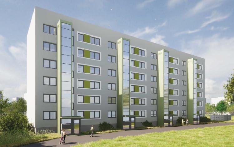 Etagenwohnung Limbach-Oberfrohna Oberfrohna - 3 Zimmer, 71 m&sup2;, 532&euro; | Angebot:22440954