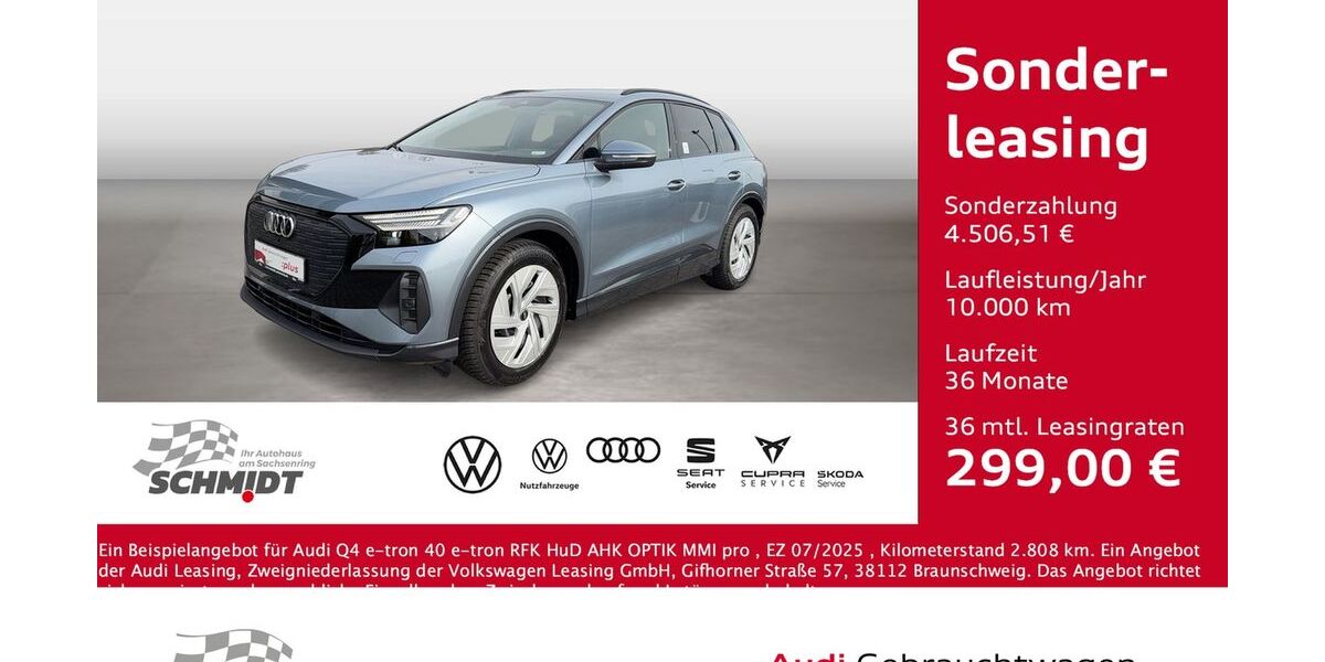 Audi Q4 e-tron 2.881 km 41.975 &euro; Bernsdorf 09337