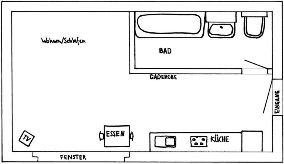 Etagenwohnung Zwickau - 1 Zimmer, 30 m&sup2;, 280&euro; | Angebot:24256808