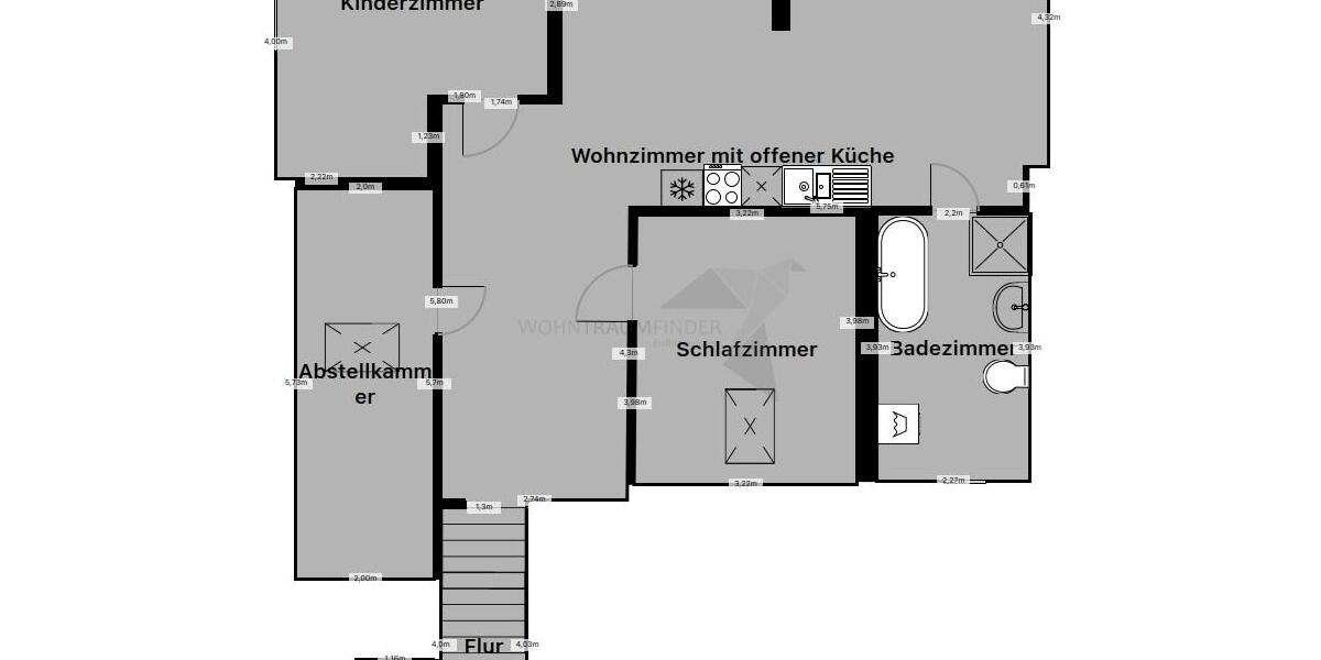 Etagenwohnung Zwickau Neuplanitz - 3 Zimmer, 83 m&sup2;, 450&euro; | Angebot:24729933